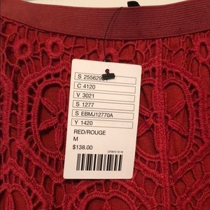 Anthropologie Skirts - Red lace skirt Anthropologie Skirts - Red lace skirt